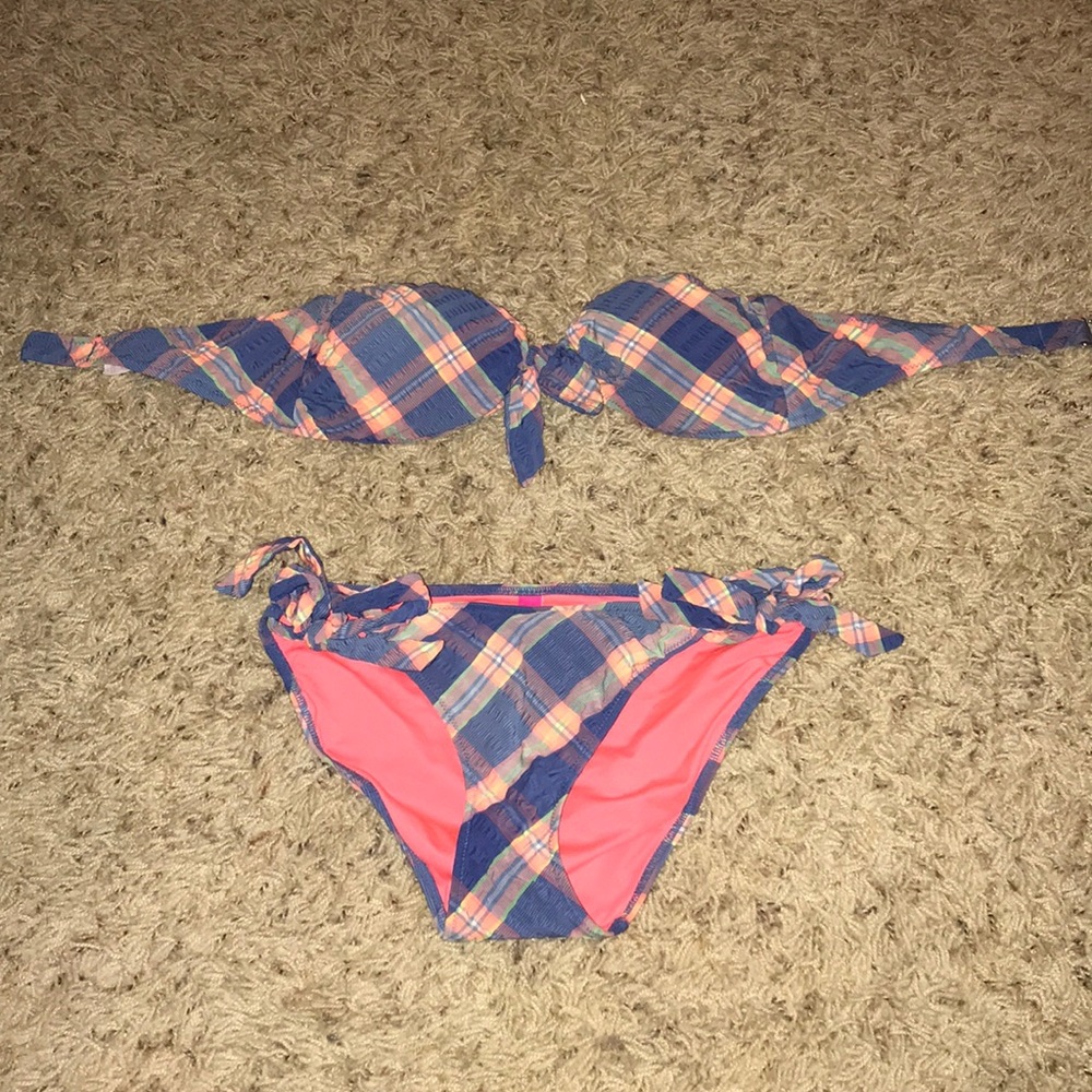 plaid VS swimsuit